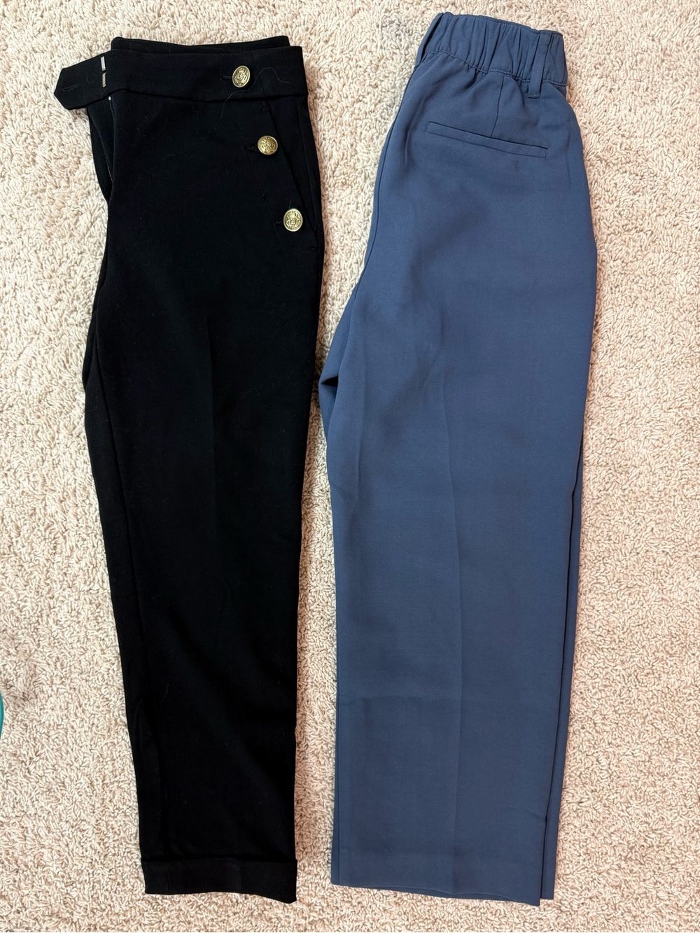 LOFT + Gap Petite Dress Pants Bundle Size 4 Petite | Black & Blue Work Career Pa